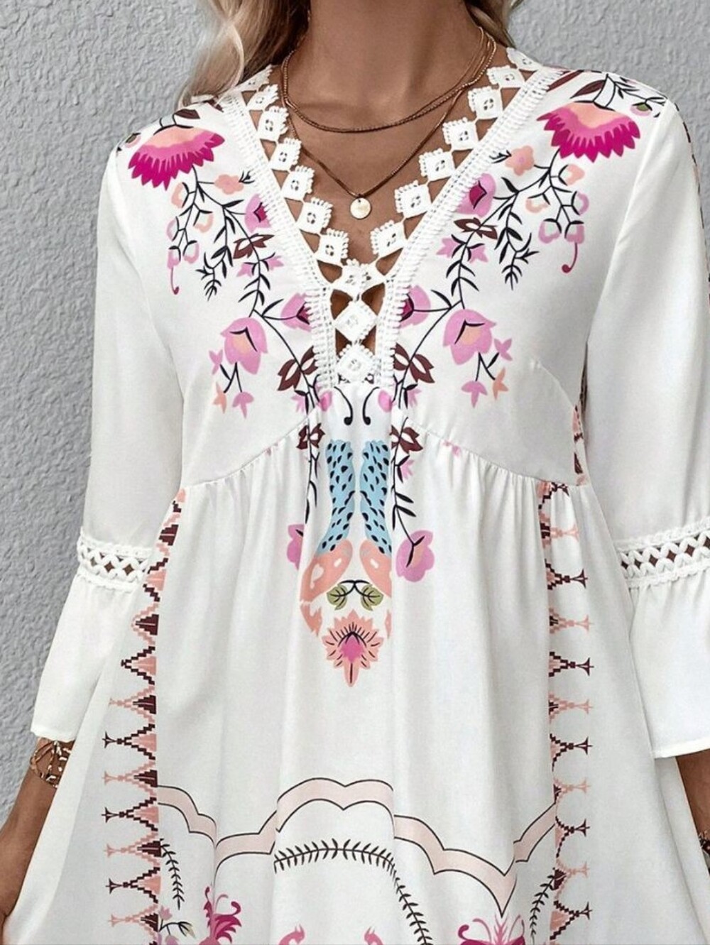 Whimsical Wonders Dress - Rose - Picture 7 of 8